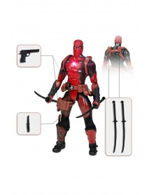 LRS STORE Deadpool Figür Karakter Oyuncak 16.5 Cm Işıklı Eklemli Aksesuarlı Dead Pool