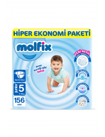 Molfix Bebek Bezi Ultra Fırsat Paketi Junior 5 No 156 Lı